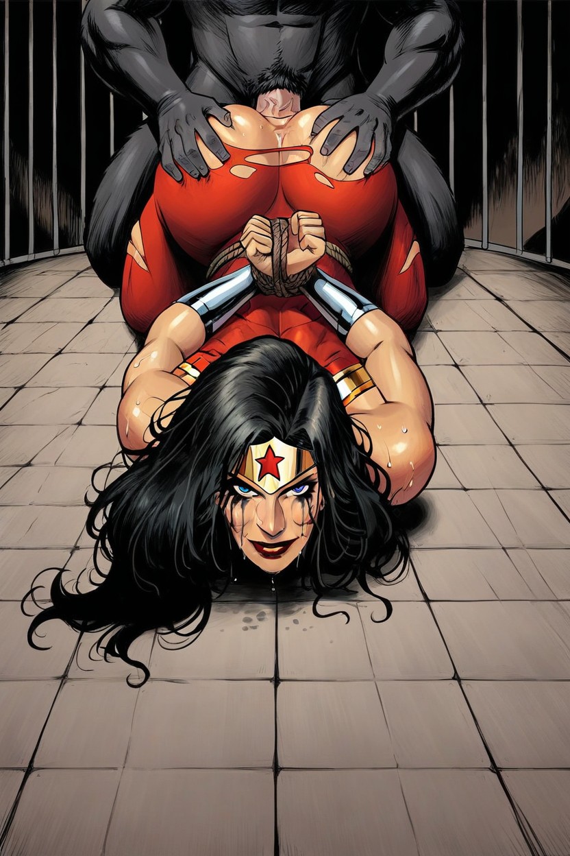 Wonder Woman, Happy Crying, 30+ AI Porn