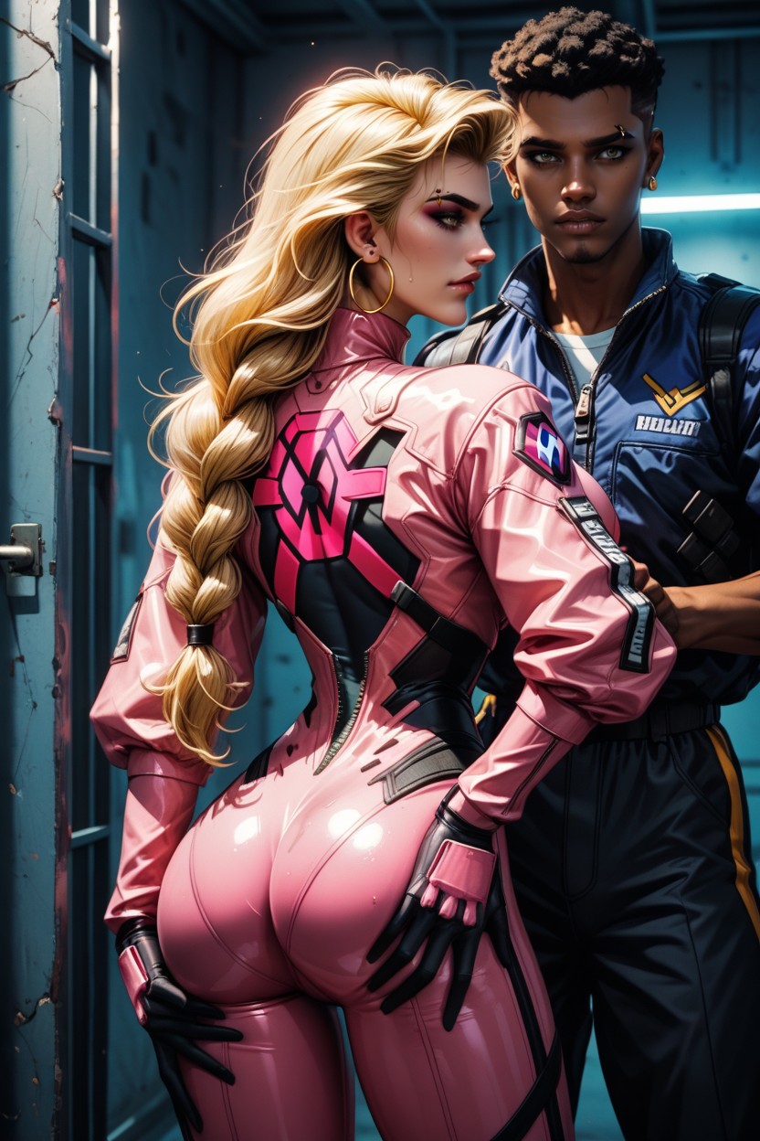 Eyebrow Piercing, Fully Clothed, Butt Grab AI Porn