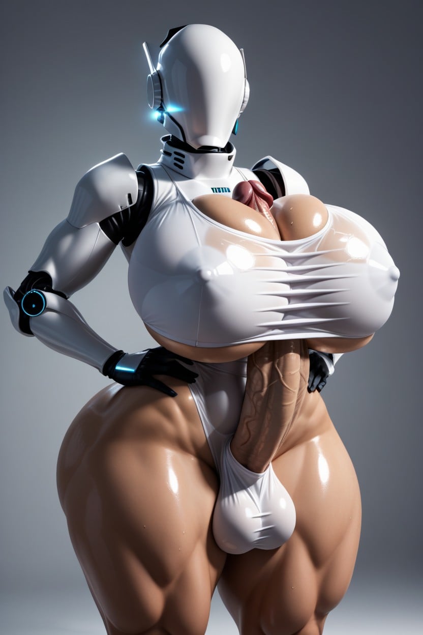 Oiled Skin, Huge Round Ass, Huge Roubd Ass AI Porn