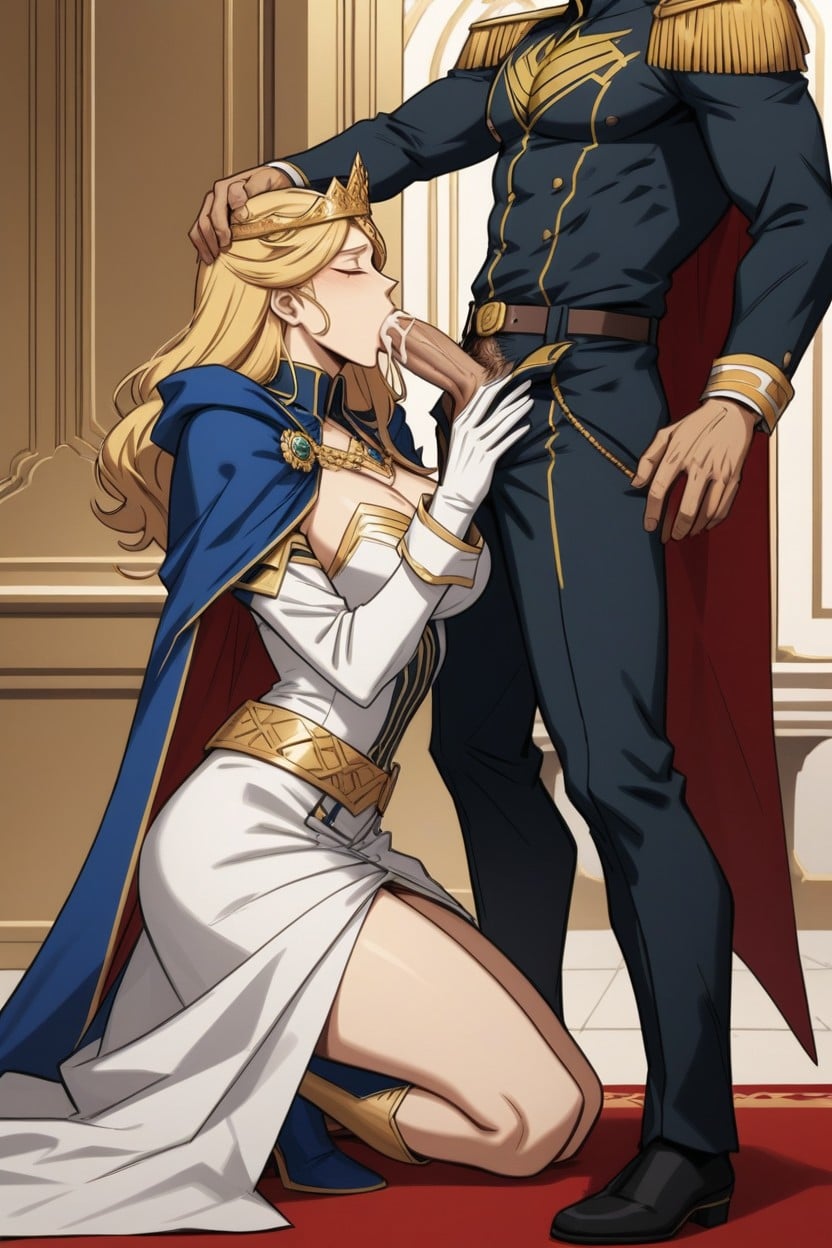 Intense Orgasm Facial Expression, Fancy Dark Black Royal Pants, 口交 (第三人稱) AI同性戀黃片