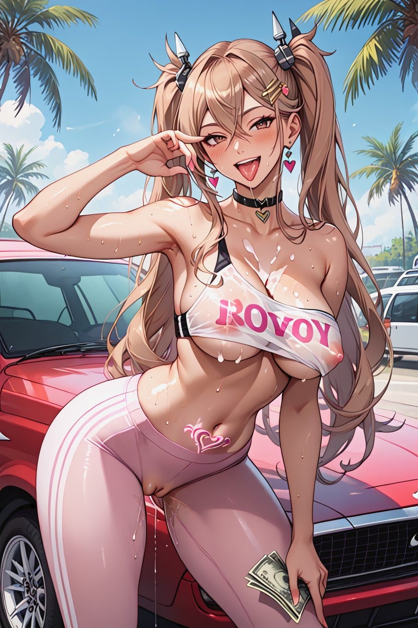 Magazine Cover, Money, Hair Between Eyes Hentai AI Porn