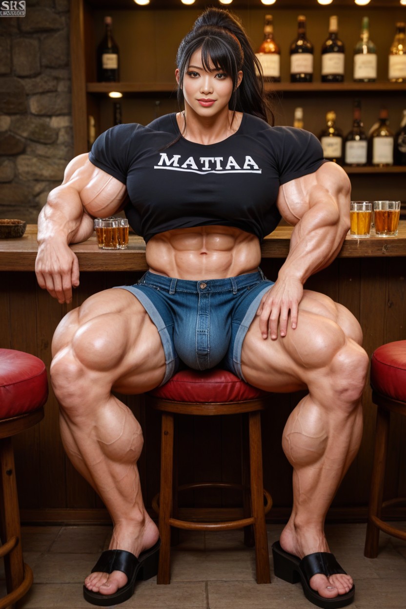 Hdr, Gigantic Lats, Massive Muscles AI Porn