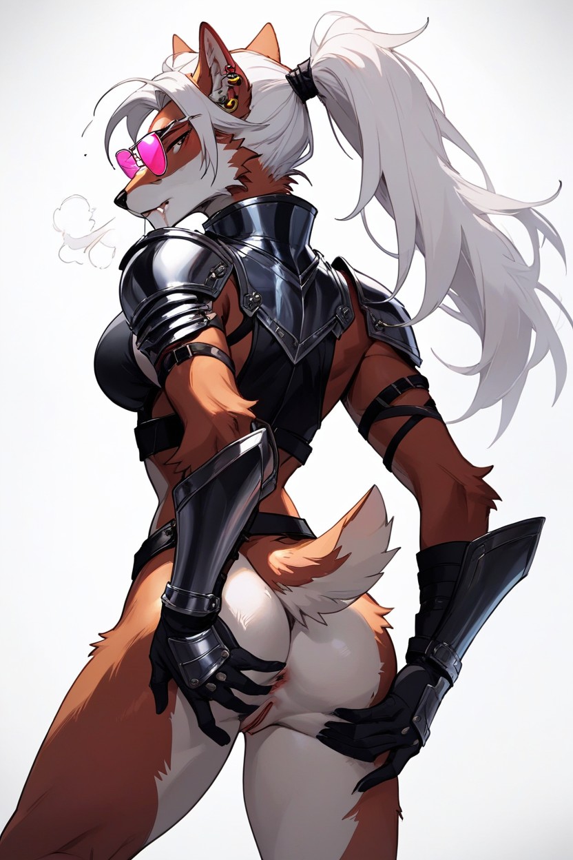 Ponytail, Standing, 18+ Furry AI Porn