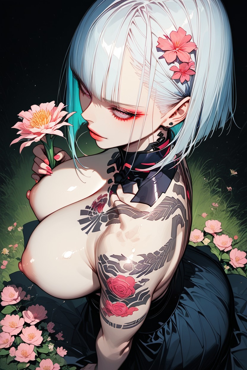 Giant Saggy Breasts, High Angle, 25+ Hentai AI Porn