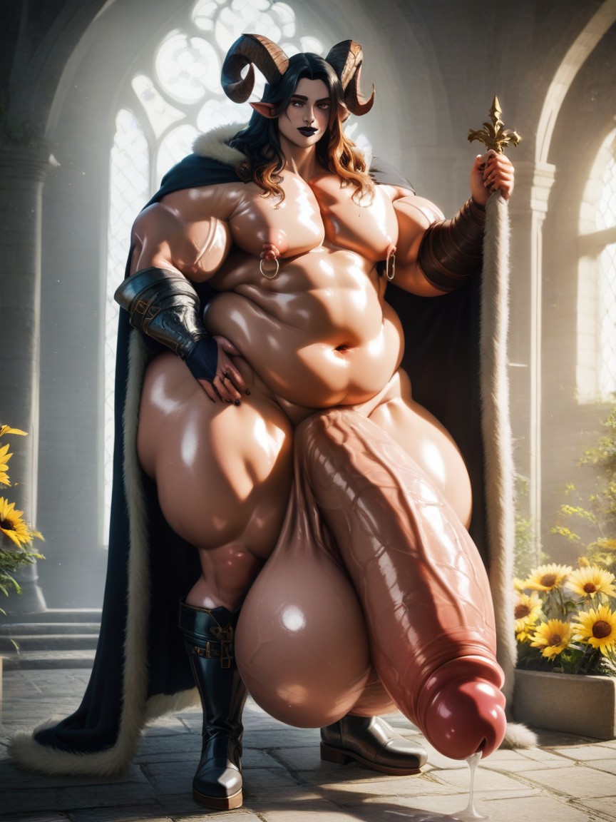 Thick Femboy, Puffy Nipples, Cape AI Gay Porn