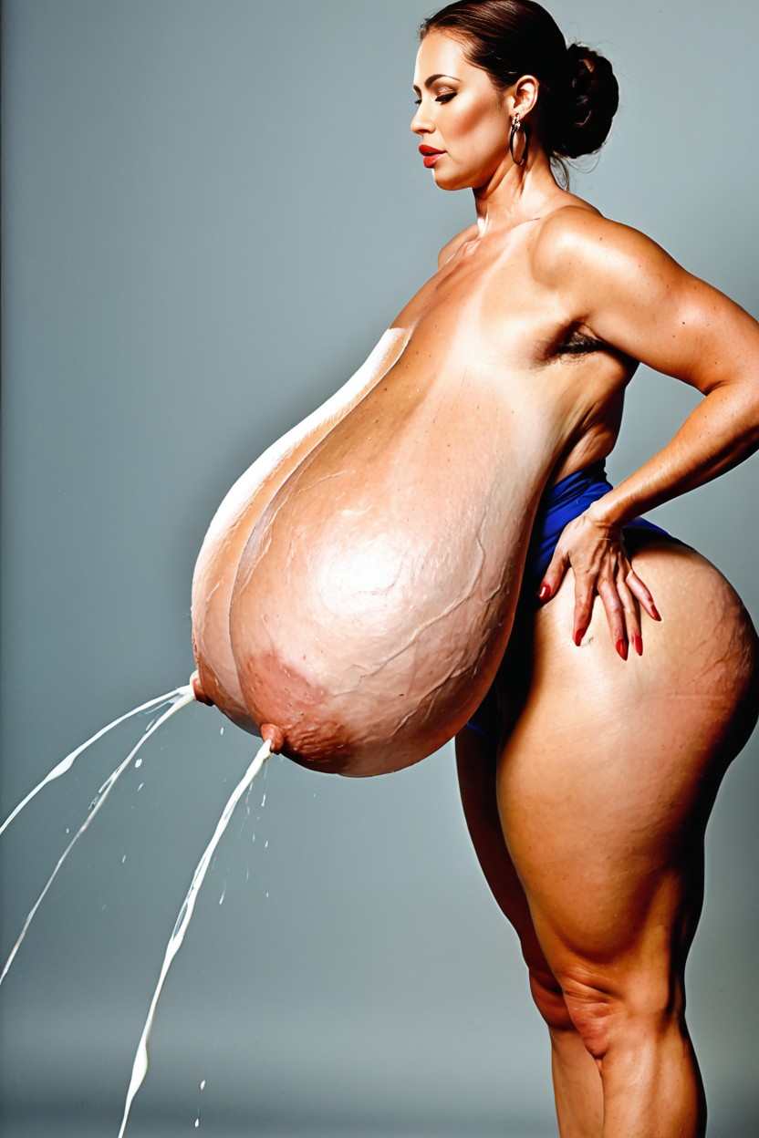 Gigantic Breasts, Veins On Breasts, Hyper Breasts AI Porn