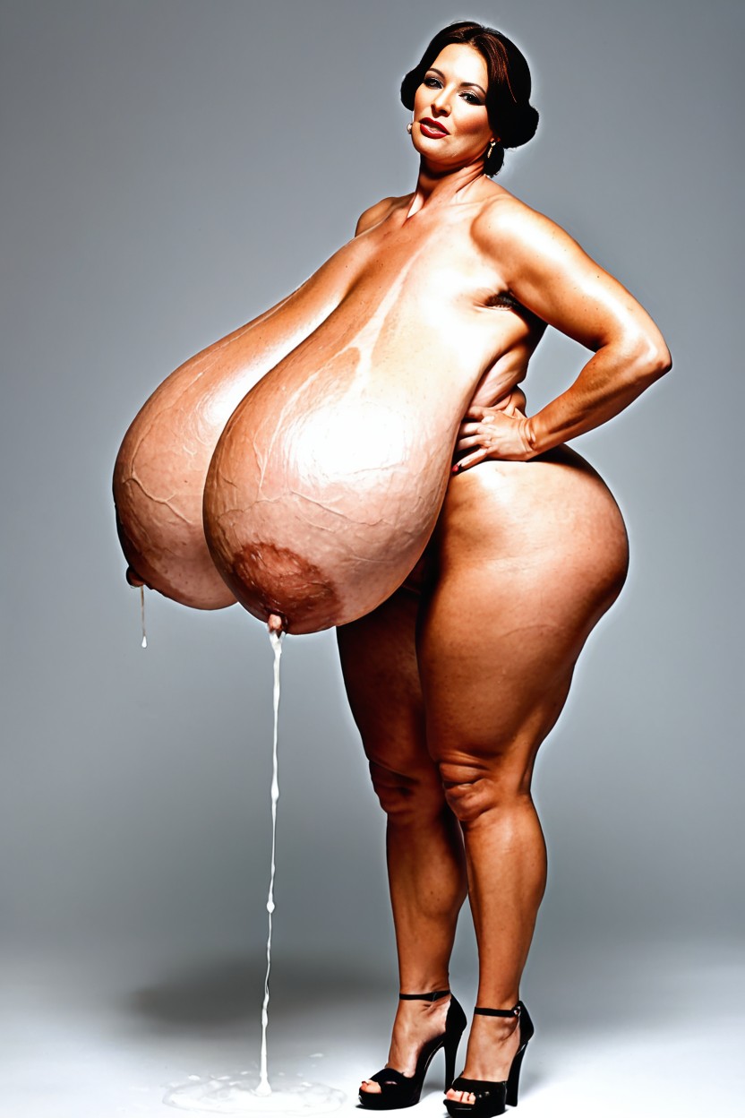 Breasts Bigger Than Torso, Massive Breasts, Breast Expansion AI Porn