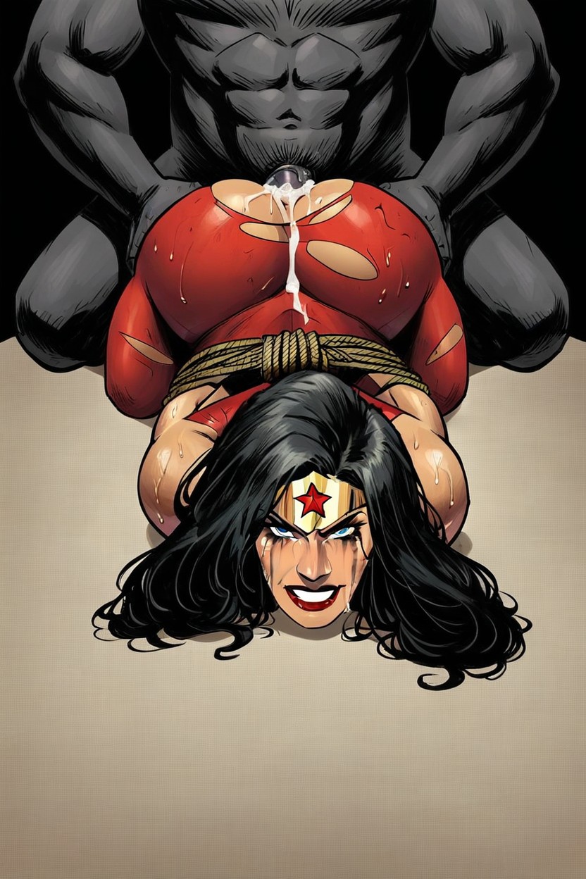 Ass Up, Wonder Woman, Sweaty AI Porn