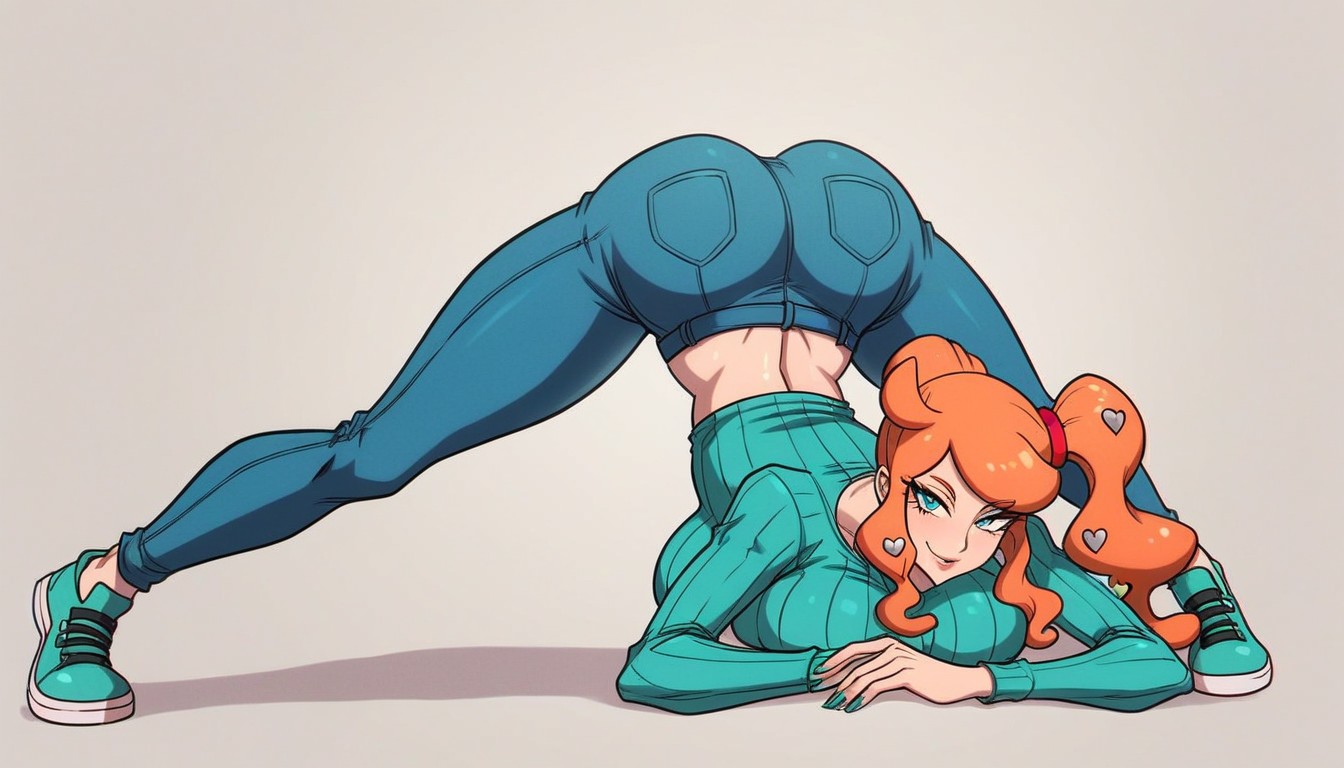 Sonia Outfit, Full Body, Back View Hentai AI Porn