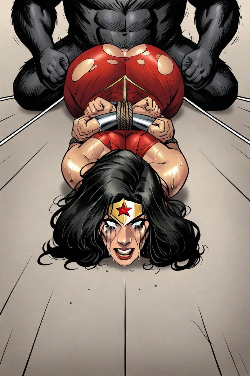 Full Body, Viewer In Front Of Woman, Wonder Woman AI Porn