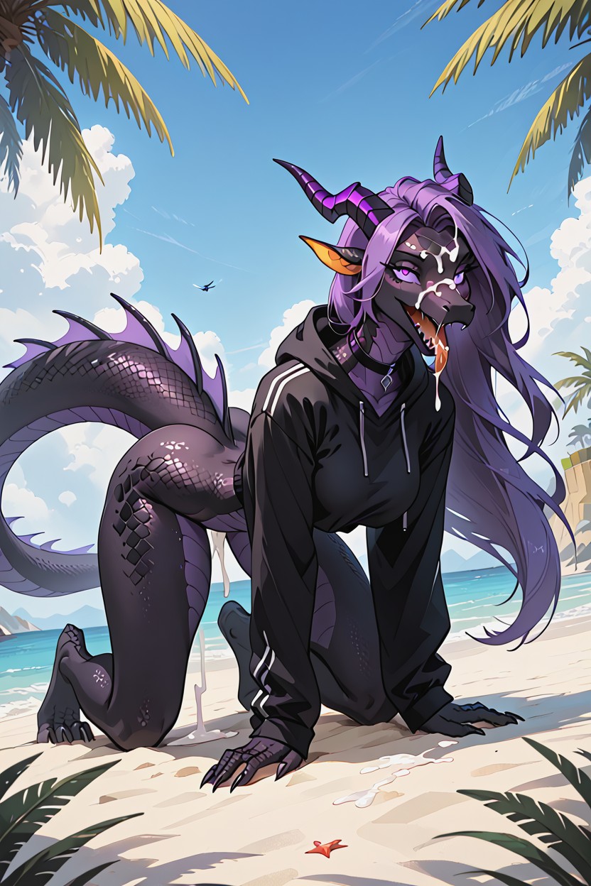 Dragon, Dragoness, Person Porno IA Furry