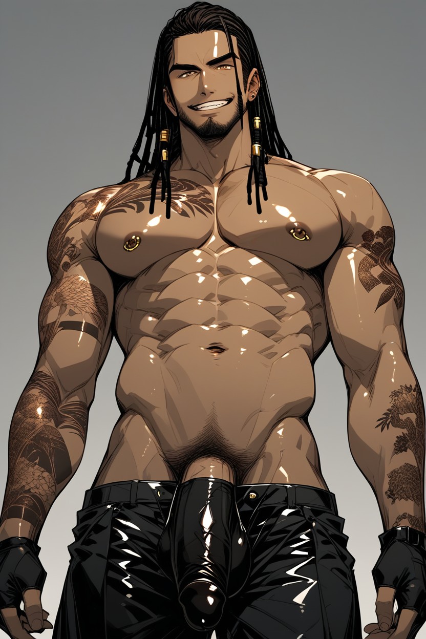 Open Pants, Naked, Crotch Tattoo AI Gay Porn