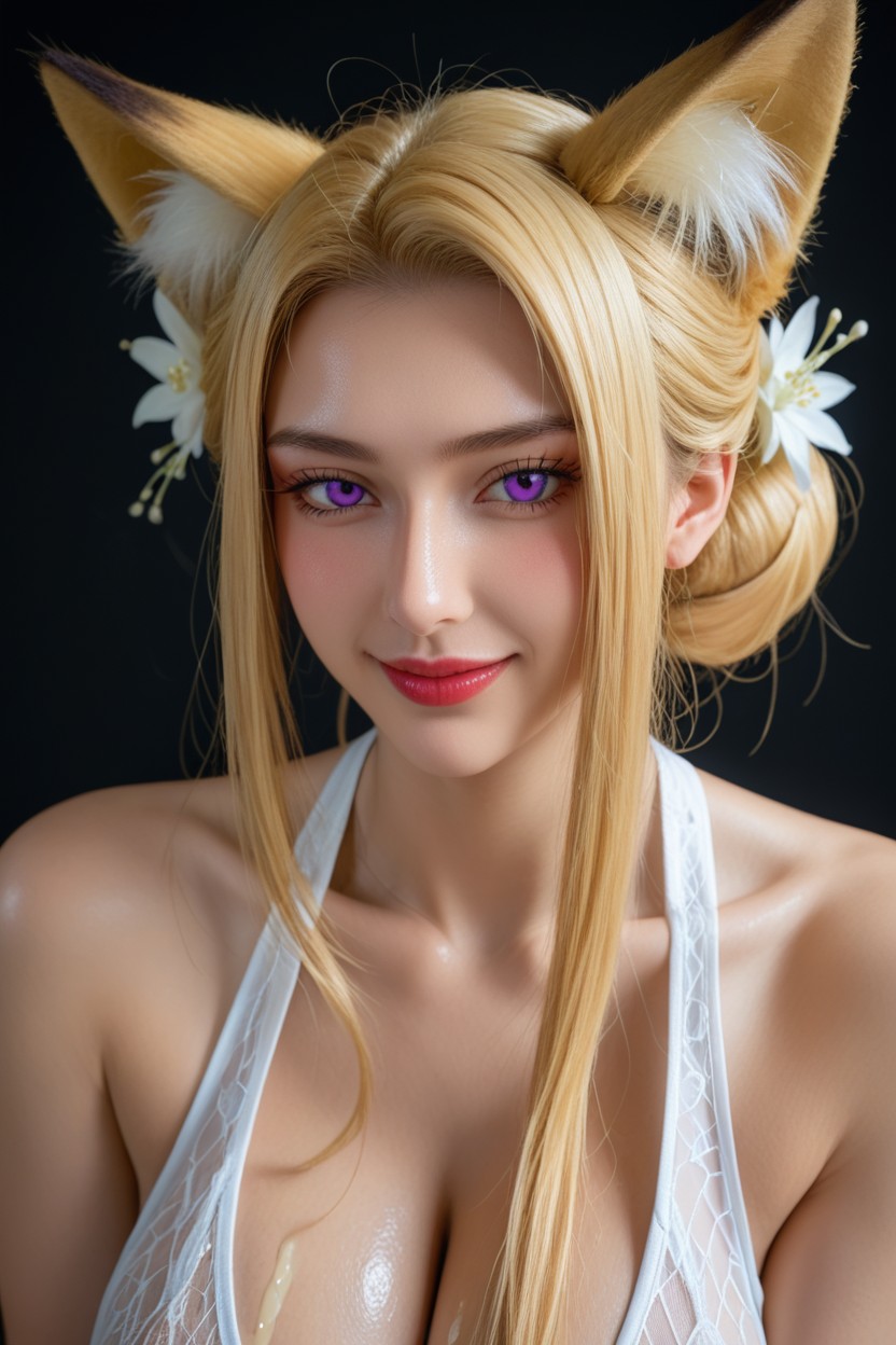 Bukakke, Look At Viewer, Volumetric Asian AI Porn