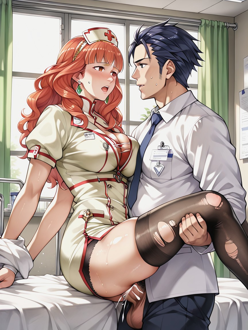 Ejaculation, Black Stockings, Motion Lines Hentai AI Porn