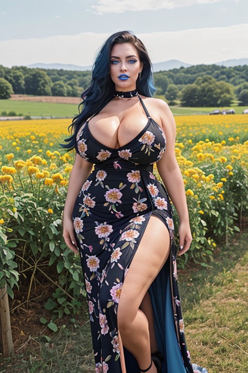 Large Bulging Thighs, Seductive Smiling, Hay AI Porn