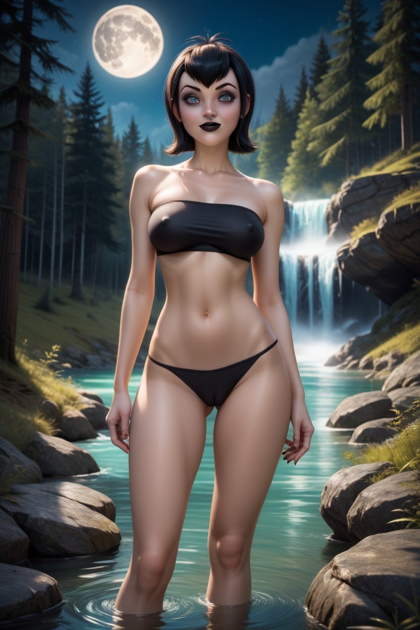 Mavis Dracula, Black Painted Nails, Dynamic Pose Hentai AI Porn