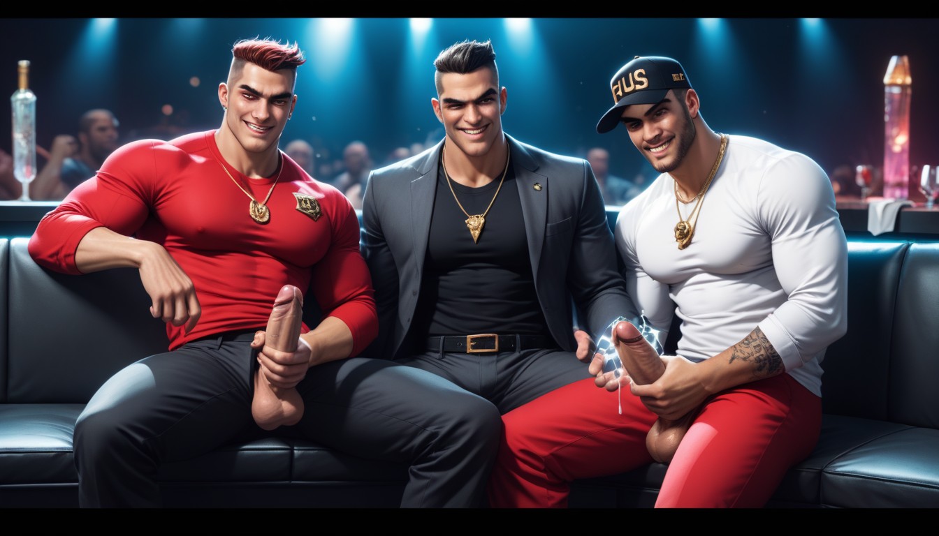 Tattoos, Fun, Cap Says "bbc" AI Gay Porn