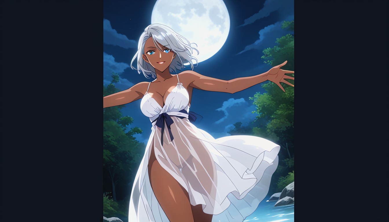 Front View, A Dark Picture, Blue Eyes Hentai AI Porn