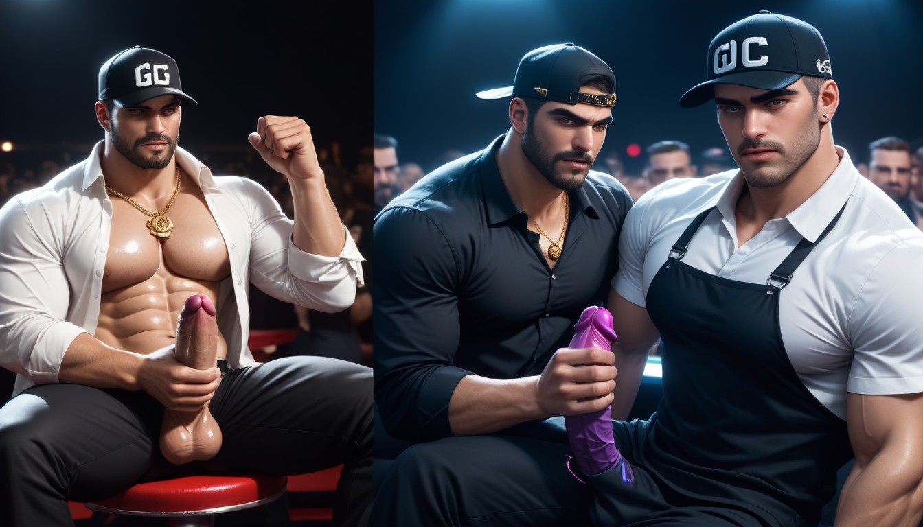In The Club, Large, Horny AI Gay Porn