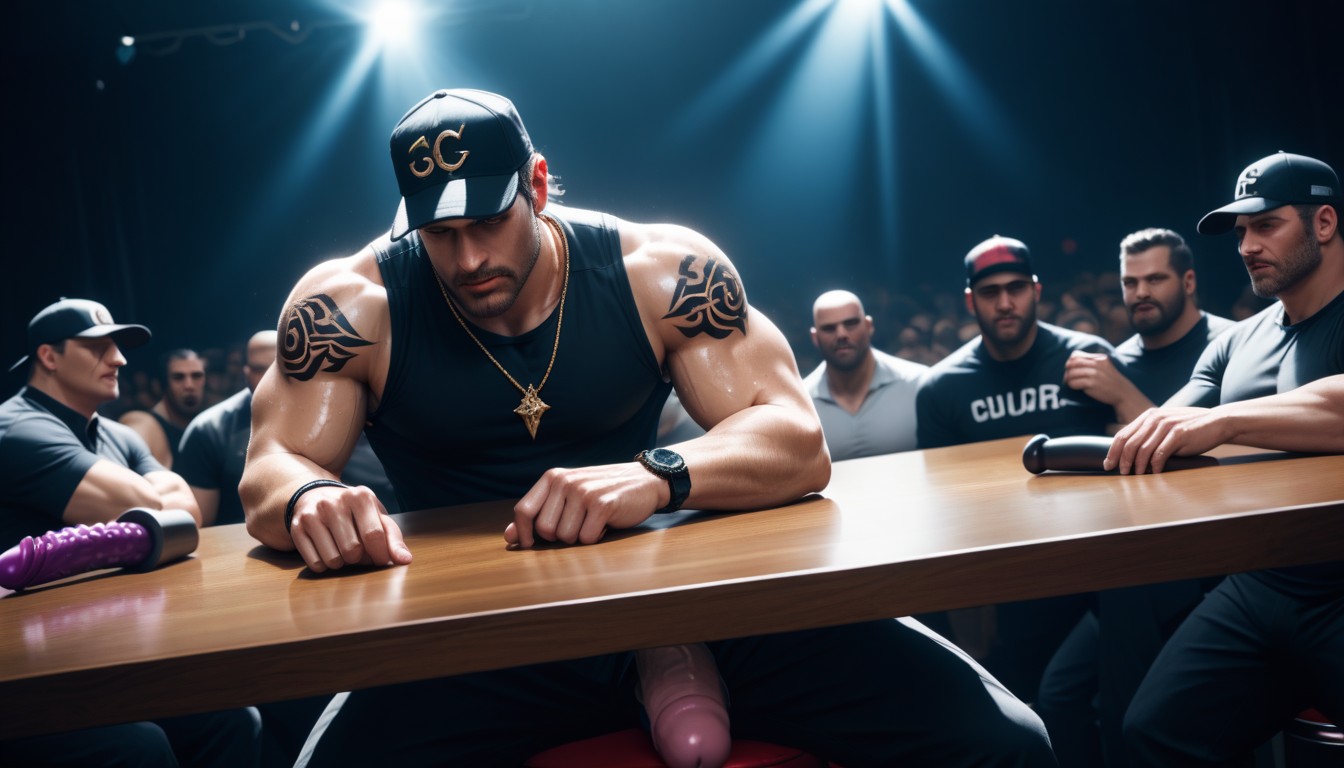 Tattoos, God Of Thunder As Chris Redfield From Resident Evil, In The Club AI Gay Porn