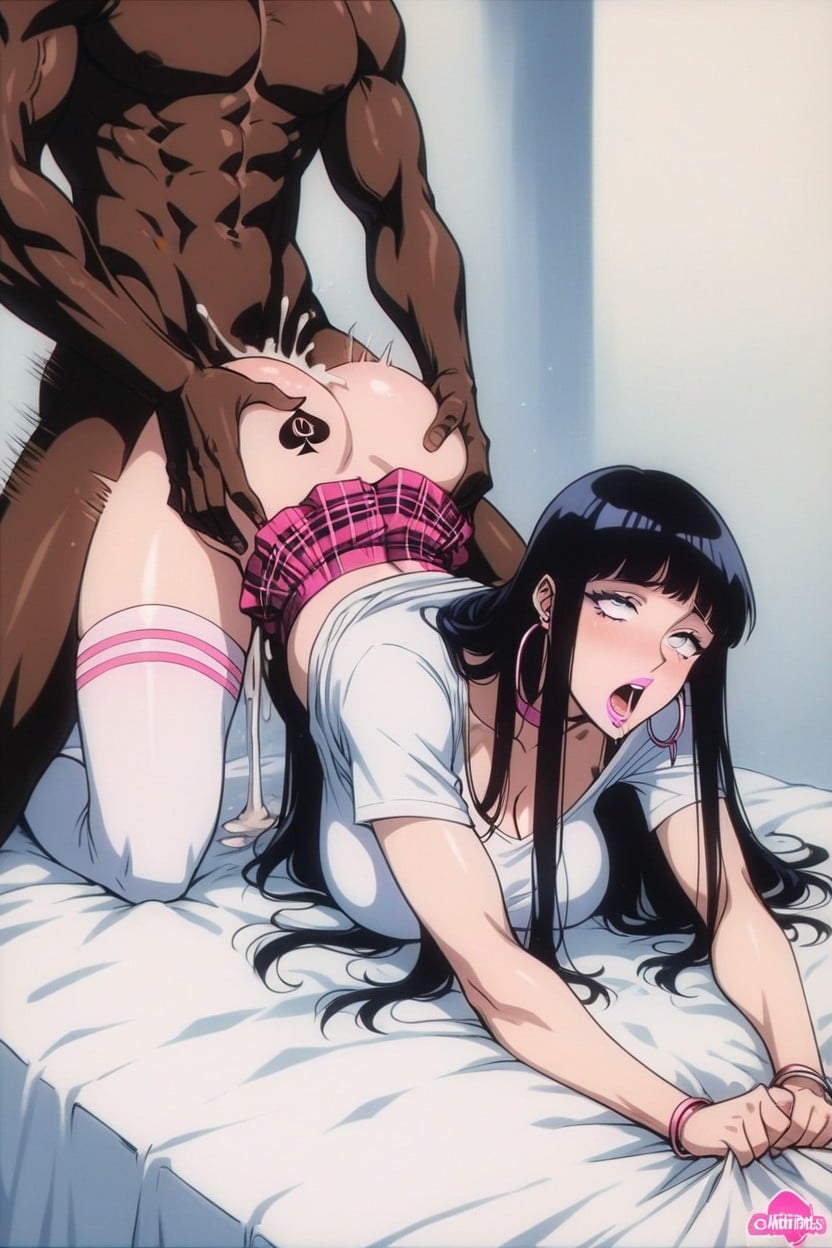 Bbc, Blacked" Logo White Top, Eyes Open Hentai AI Porn
