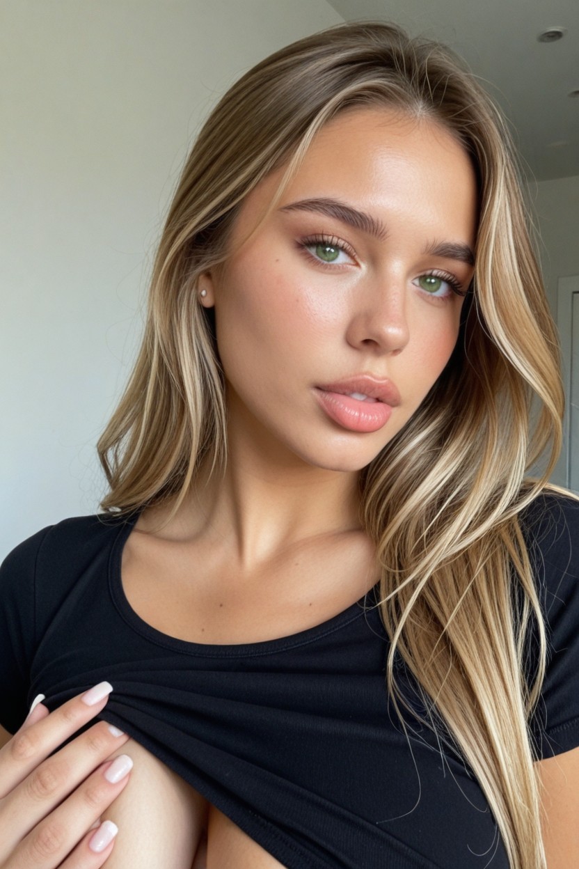 Hourglass Shaped Body, Grabbing Boobs, Boobs Close Up AI Porn