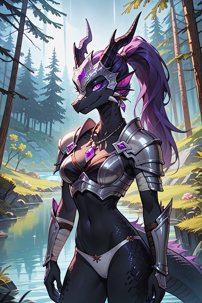 Hourglass Figure, Sunny, Glossy Fur Furry AI Porn