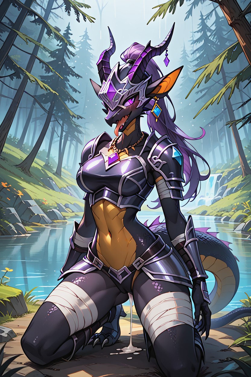 Gloves, Tentacles, Orgasm Furry AI Porn