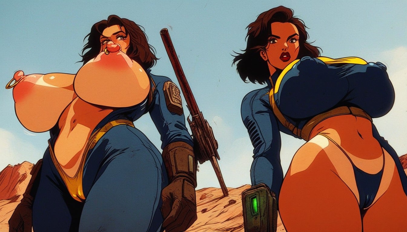 Big Breasts, Giant Massive Gigantic Breasts, Enlarged Nipples AI Porn