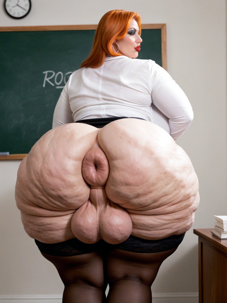 Ballbra, Chunky Arms, Rounded Ass Shemale AI Porn