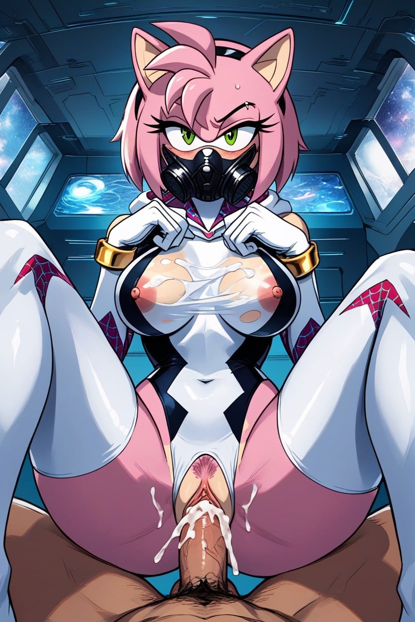 25+, Heroic And Confident Pose, Gigantic Perfect Boobs Furry AI Porn