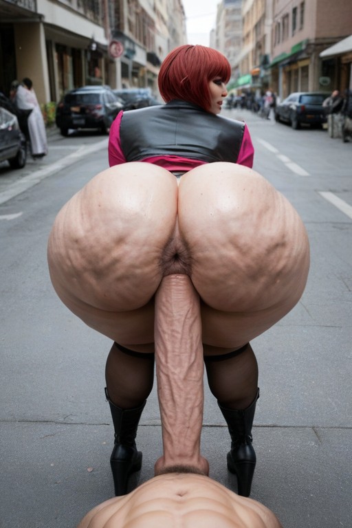 Standing Ass Fuck, Extremely Large Ass, Full Body AI Porn