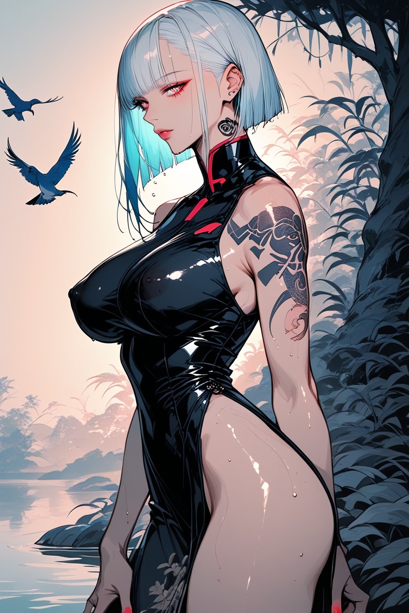 Ultra High Detail, 25+, Blue Bioluminescent Foliage Inspired By Pandora World Hentai AI Porn