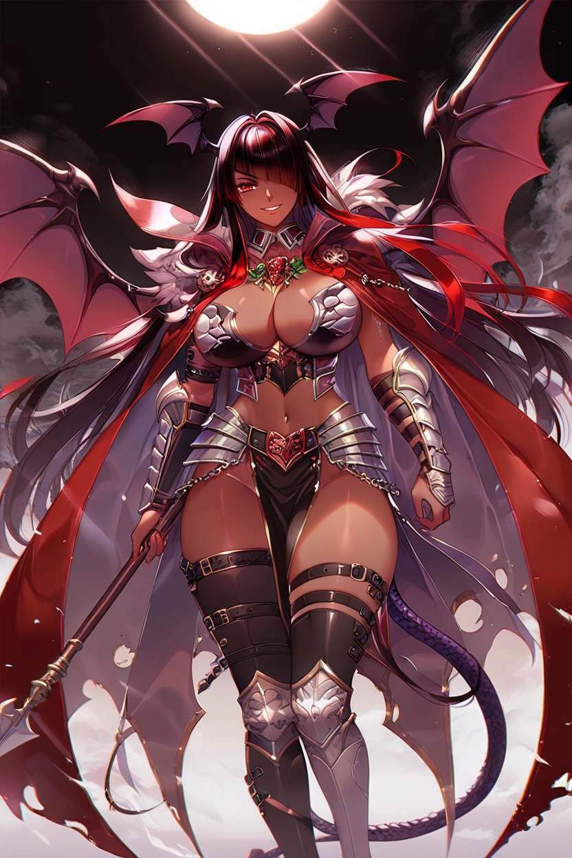 Wings, Succubus, Qunqun Na Olganite Ebony AI Porn