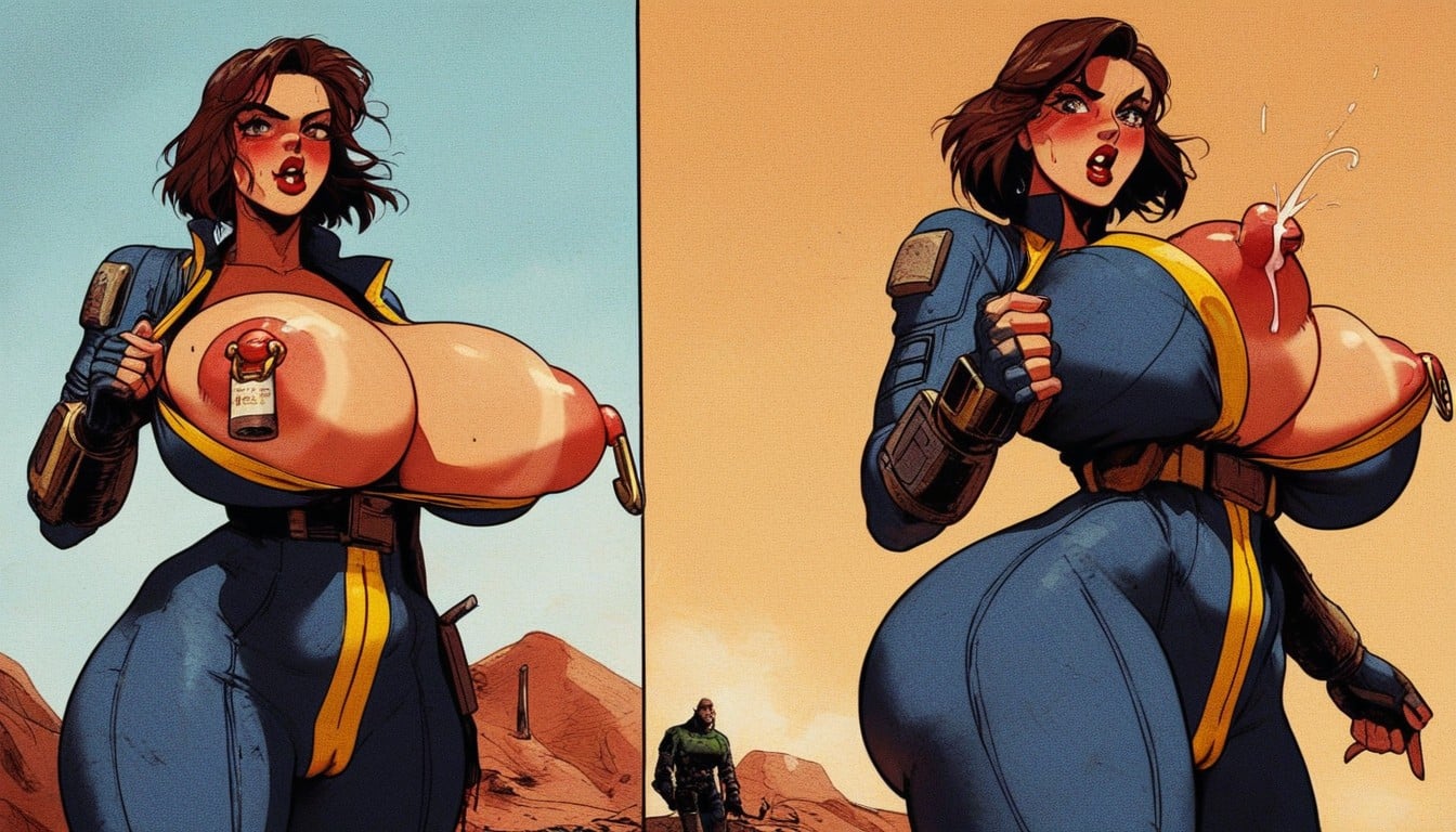 Torpedo Tits, Big Breasts, Fallout Game AI Porn