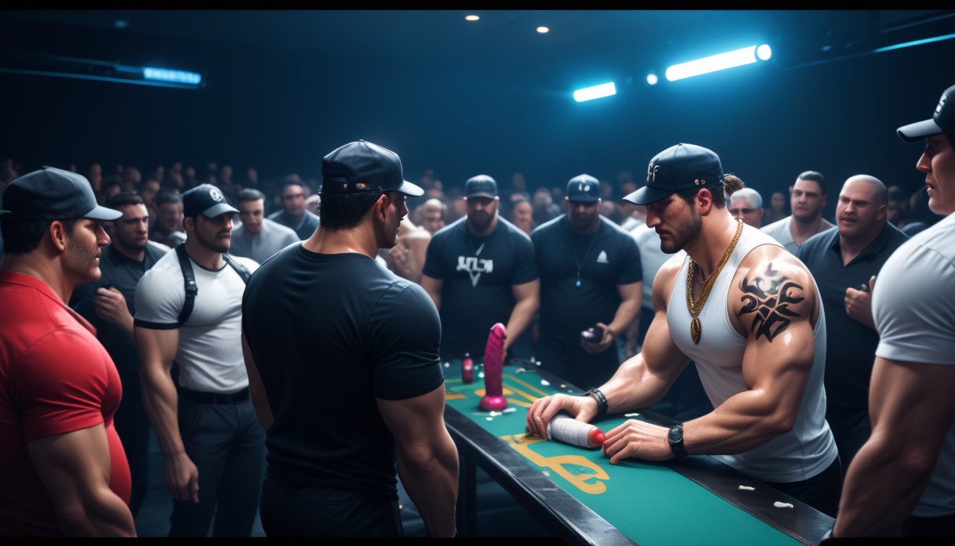 Nightclub, Cocks Look Like Vibrating Dildos, Pile Of White Powder On Tip Of Dildo AI同性戀黃片
