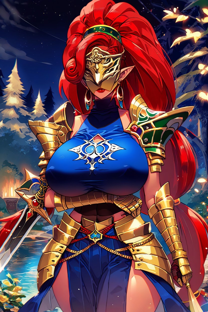 Shoulder Armor, "the Fire Keeper From Dark Souls ", Gold Armor Gauntlets Hentai AI Porn
