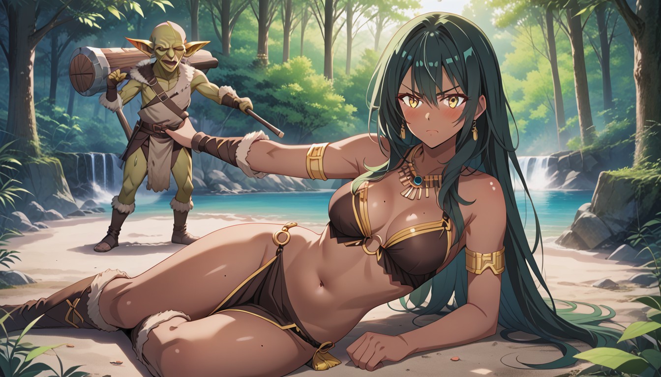 Face View, Shocked, Female Dark Skin Hentai AI Porn