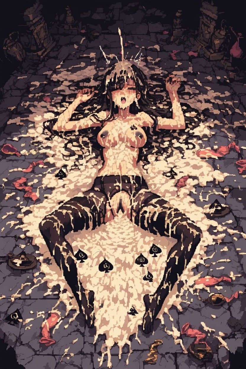 Spreading Legs, Orgasm, Cum On Legs Hentai AI Porn