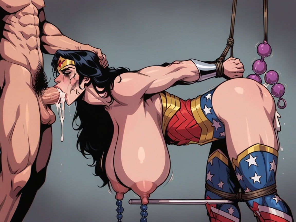 Sobbing, Angry, Wonder Woman AI Porn
