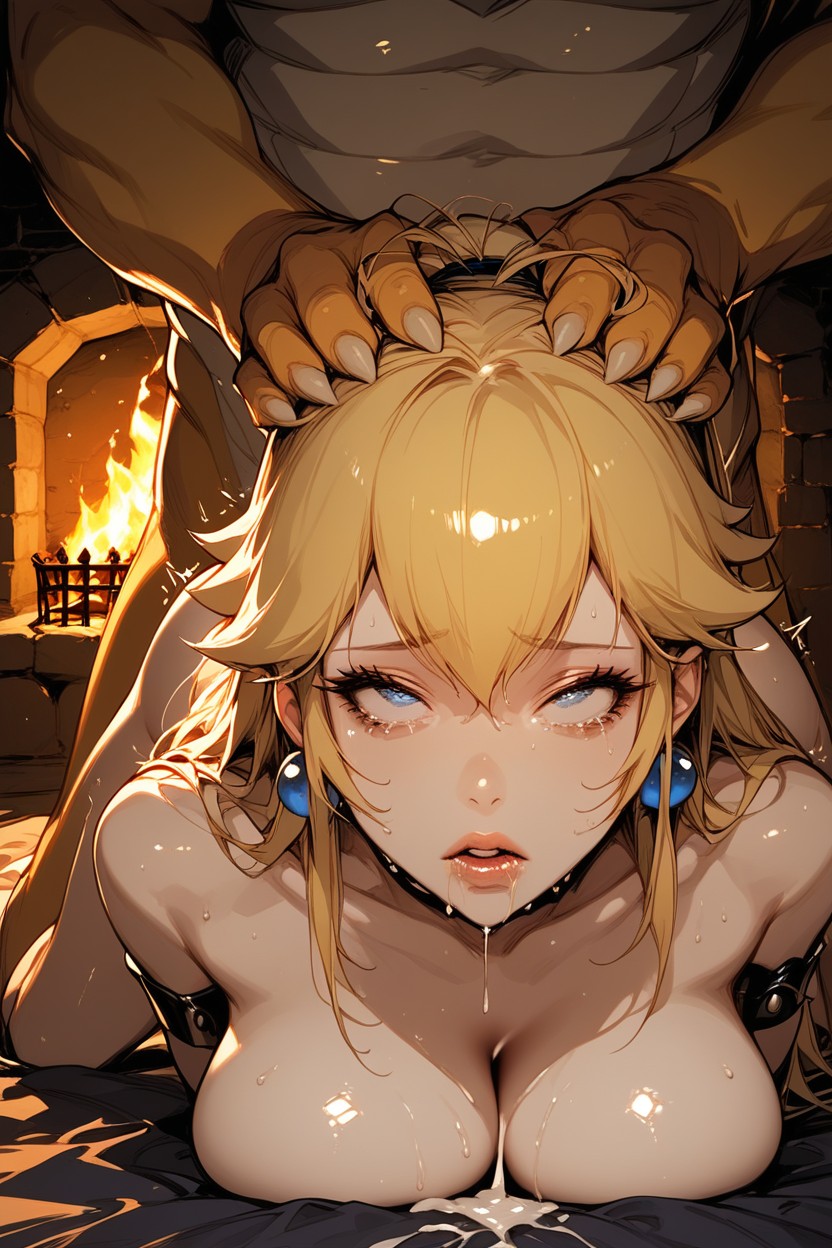 Full Natural Breasts, Pleading Eyes, Rough Fucking Hentai AI Porn