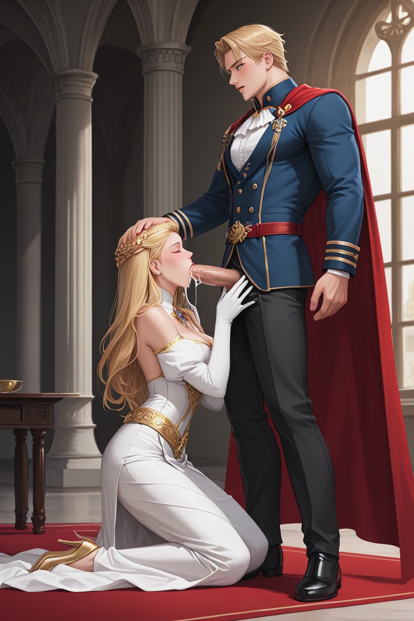 Giving A Blowjob To Man, Tall Height, Open Fly AI同性恋黄片