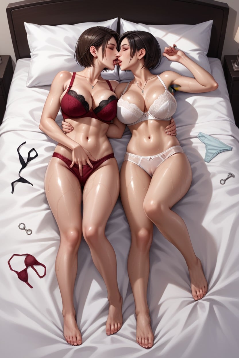 Cleavage, Armpit Hair, Sweat Dripping Hentai AI Porn