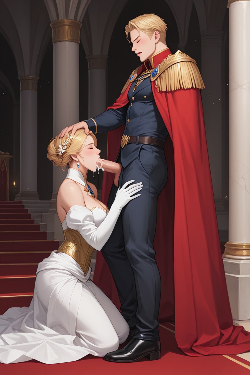 Full Body View, Prince, Fancy Royal Belt AI Gay Porn