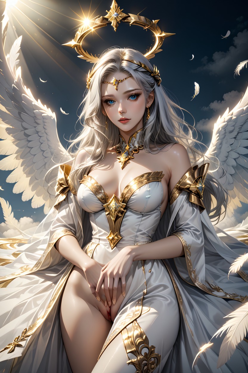 Laying, Open Clothes, Heaven Hentai AI Porn