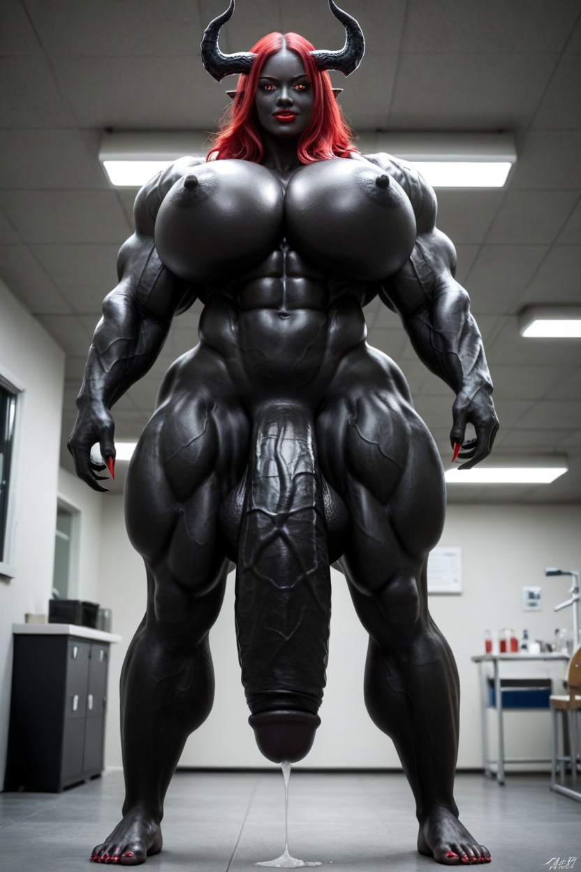 コスプレ, Thick Thighs, Bottom Heavy ニューハーフAIポルノ