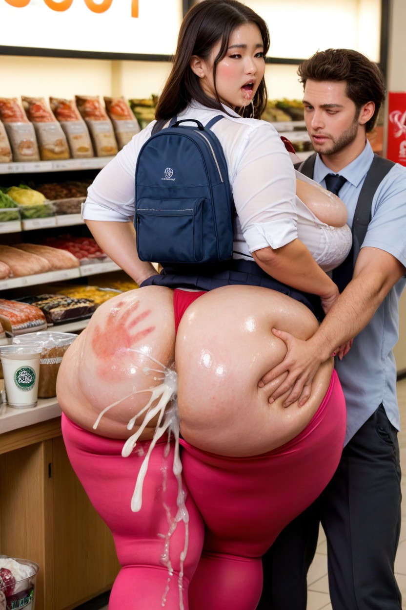Bubble Butt, Bikini Tan Lines, Anal Penetration BBW AI Porn