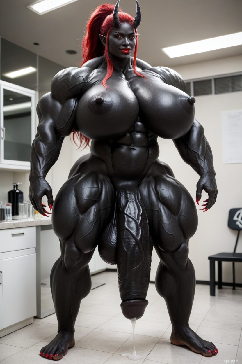 Muscular Veins, Red Eyes, 25+ 쉬메일 AI 포르노