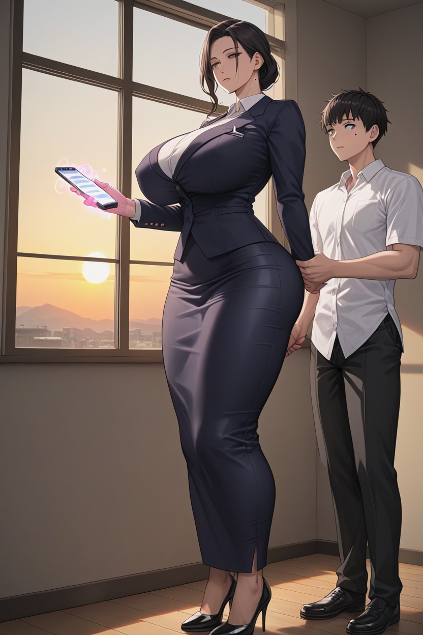 Expressionless, Class Room, Oiled Skin Hentai AI Porn