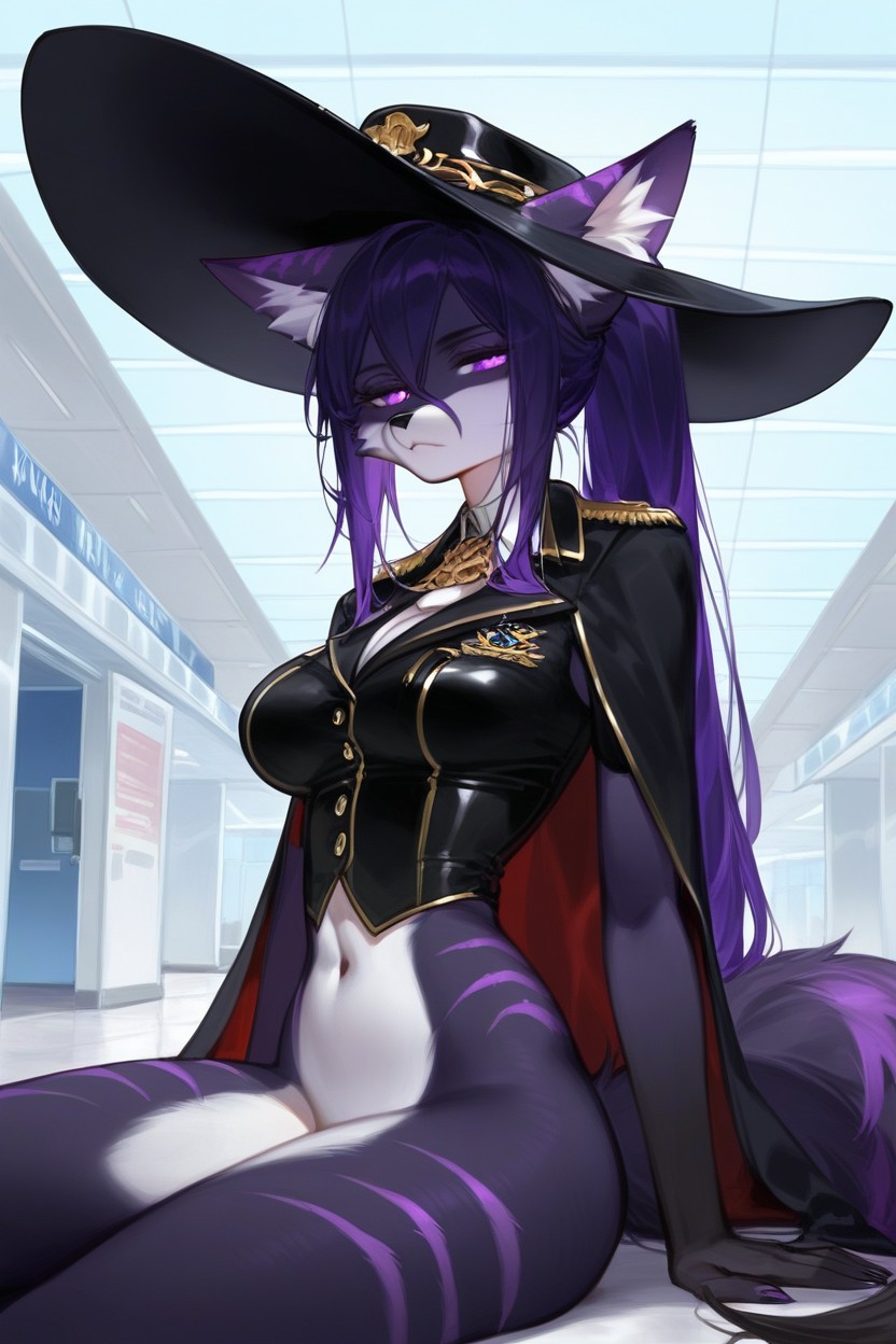 Long Length, Big Hat, Long Tail Furry AI Porn